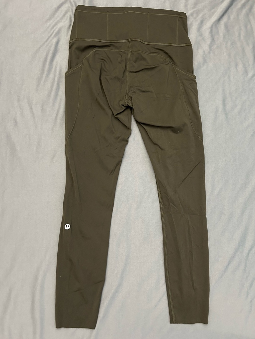 Lululemon Fast and Free 7/8 Tight II 25" *Non-Reflective Nulux Dark Olive Size 4